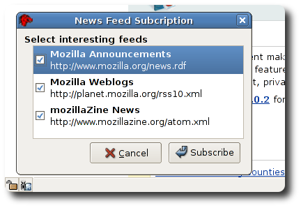 mozilla.org feeds